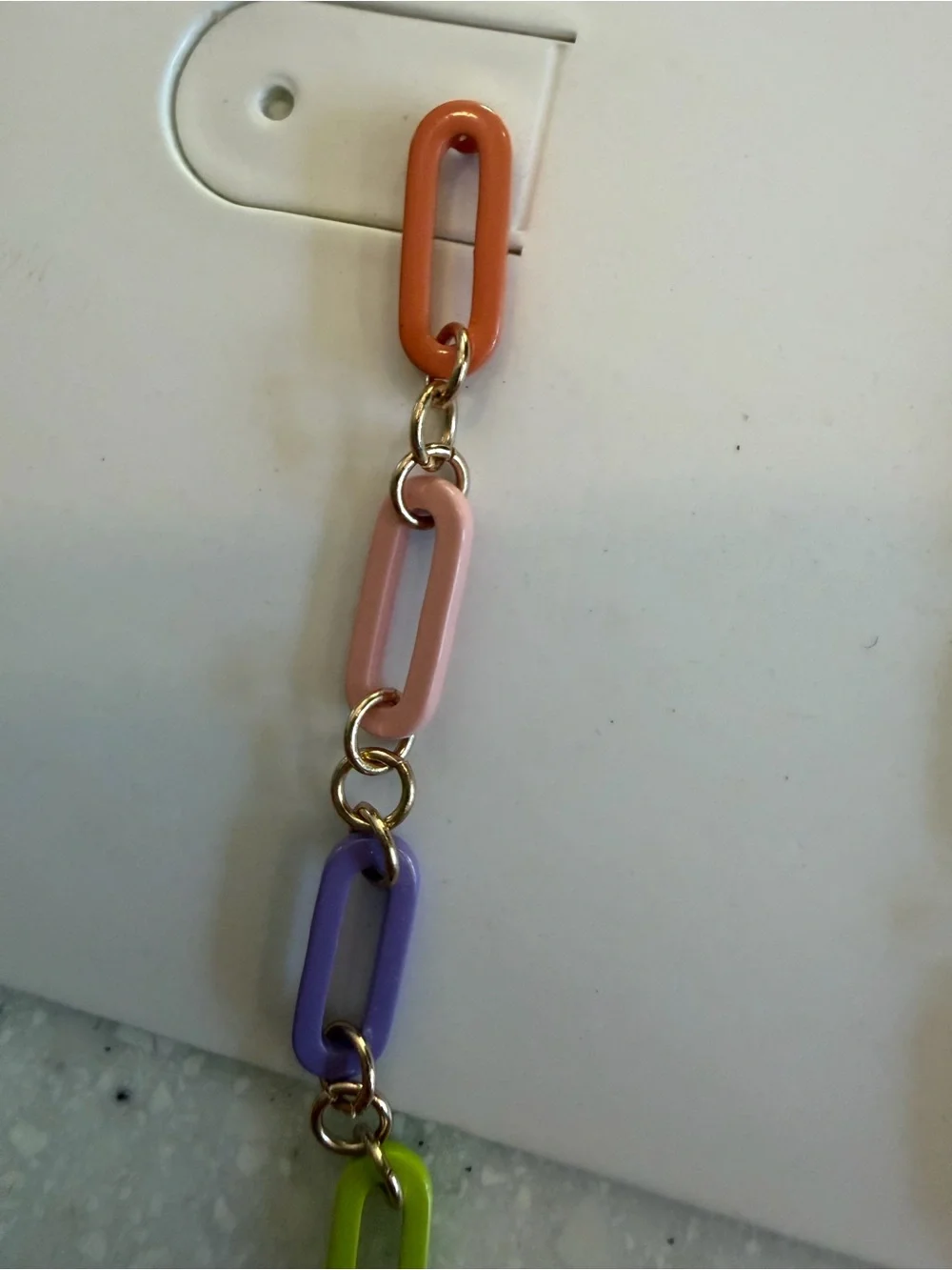 New Ivory Ella Kids Multicolor Chain Link Drop Earrings - Colorful